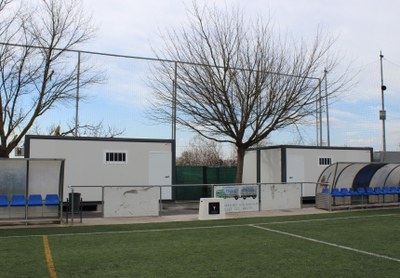 S'amplia la zona de vestuaris del Camp Municipal de Futbol de la Zona Sud.