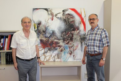 Donació del quadre "Origen 0" a la Fundació Joan Abelló.