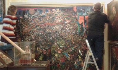 "El gran Carnaval del món", de Joan Abelló, es pot tornar a visitar a la Casa del Pintor .