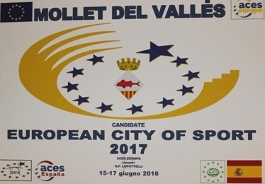 El Comitè avaluador d'ACES Europe valora positivament la candidatura de Mollet per ser Ciutat Europea de l'Esport.