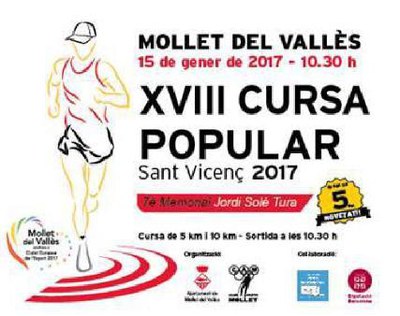 Es presenta una nova edició de la Cursa Popular de Sant Vicenç .