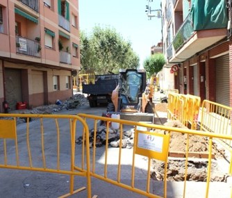 Millores urbanístiques al carrer Itàlia.