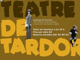 Comença el 3er Cicle de Teatre de Tardor .