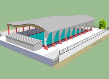 Comencen les obres de la pista esportiva del Sant Jordi.