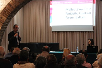 Monràs demana complicitat a la ciutadania en la presentació del pressupost 2018.