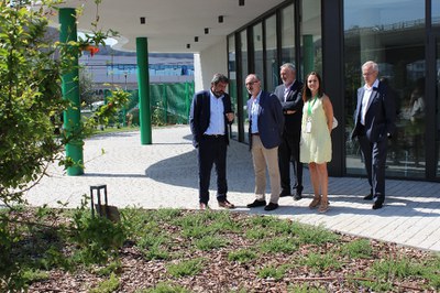 Monràs visita el nou edifici d’Euromed a Mollet, que s’inaugurarà el 26 de juliol.