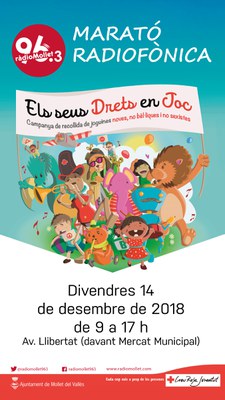Ràdio Mollet organitza la onzena marató radiofònica de recollida de joguines .