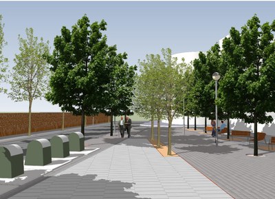 Comencen les obres de la Plaça Sant Jordi, un projecte que neix fruit de la participació ciutadana .