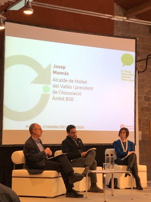 Josep Monràs participa al Fòrum sobre Medi Ambient i Món Local organitzat per la Diputació de Barcelona .