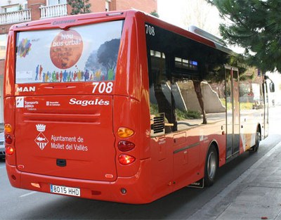 El bus urbano de Mollet supera el medio millón de usuarios.
