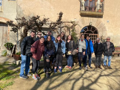 Estudiantes de Nueva York visitan Gallecs .