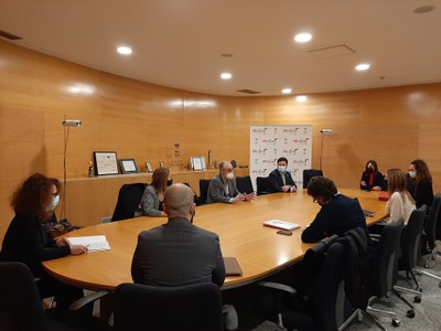 El Ayuntamiento de Mollet del Vallés presenta a la Diputación de Barcelona proyectos del ámbito de impulso comercial y desarrollo empresarial.