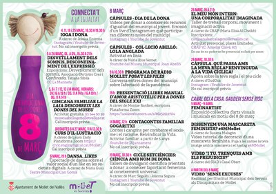 Mollet conmemora el 8 de marzo, Día Internacional de las Mujeres.