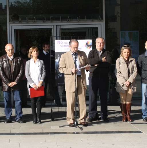 Lectura del manifest a la plaça Major