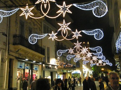 Encesa de l'enllumenat de Nadal.