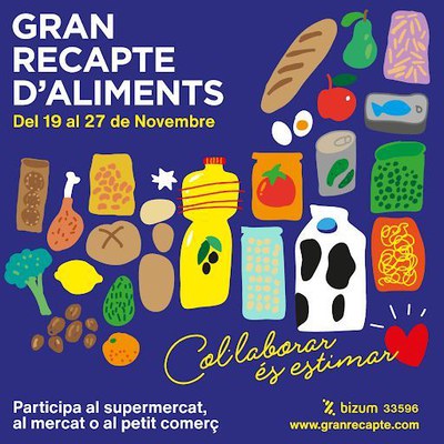 El Mercado Municipal participa en el Gran Recapte d'Aliments 2021.