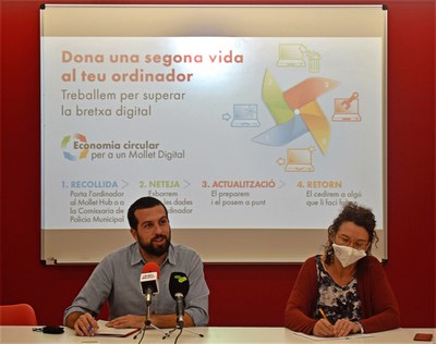 Mollet pone en marcha un proyecto para recoger y dar una segunda vida a ordenadores en desuso.