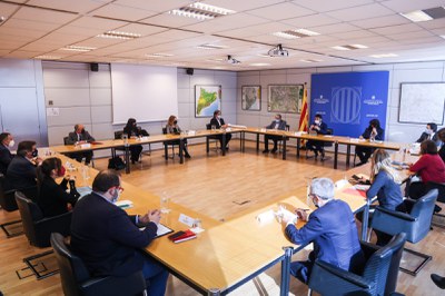 El Arco Metropolitano presenta sus objetivos y ámbitos de trabajo al vicepresidente de la Generalitat, Jordi Puigneró.