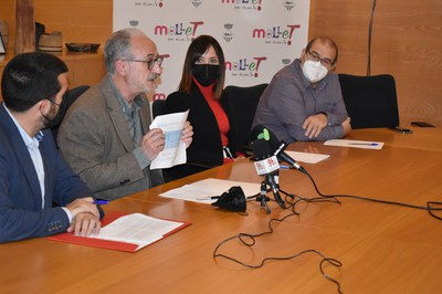 Un sensor en el centro de la ciudad demuestra la buena calidad del aire en Mollet.