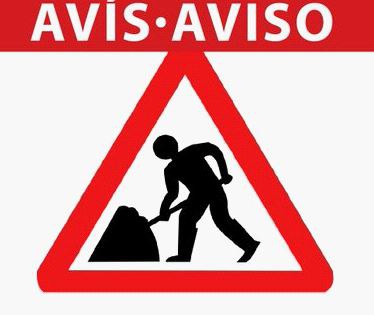  Corte de tráfico en la calle Can Flequer.