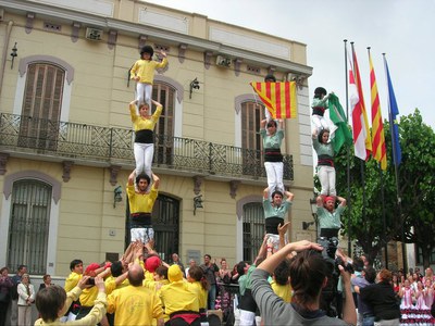 Els Castellers de Mollet celebren vint anys.