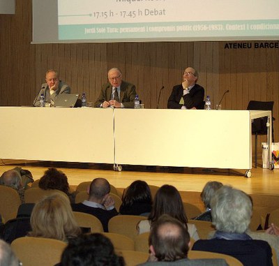 Se celebren les jornades sobre Solé Tura amb un notable èxit de participació.