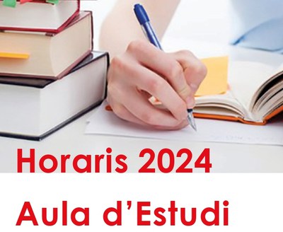 Cartel del Aula de Estudio.