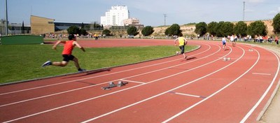 Pista de atletismo.