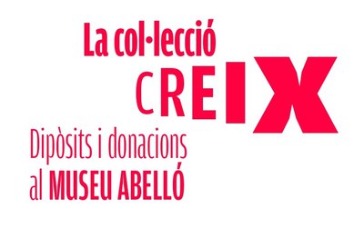 Cartel de la exposición 'La colección crece. Donaciones y depósitos en el Museu Abelló'.