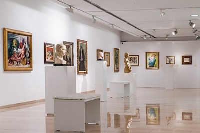 Obras expuestas en el Museu Abelló.