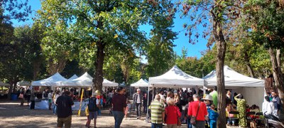 Imagen de la Vila del Llibre, en el Parque de Can Mulà.