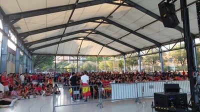 Pantalla gigante Riera Seca.