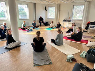 Clase de yoga.