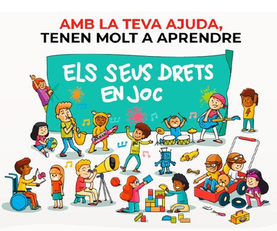 Cartel de la campaña "ningún niño sin juguetes" de Cruz Roja.