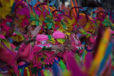 Comparsa ganadora del primer premio local de Carnaval.
