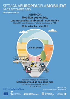 Una charla y una exposición sobre el transporte público, actos centrales de la Semana Europea de la Movilidad Sostenible 2023 en Mollet