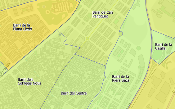 Mapa de barrios.