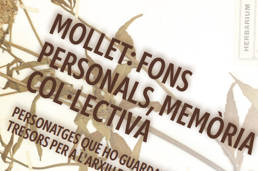 XXIII Jornadas monográficas. Mollet: fondos personales, memoria colectiva (2022).