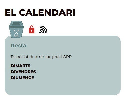 Excepcionalmente, este jueves 30 también se podrá abrir el contenedor de resto debido a que el viernes es festivo.
